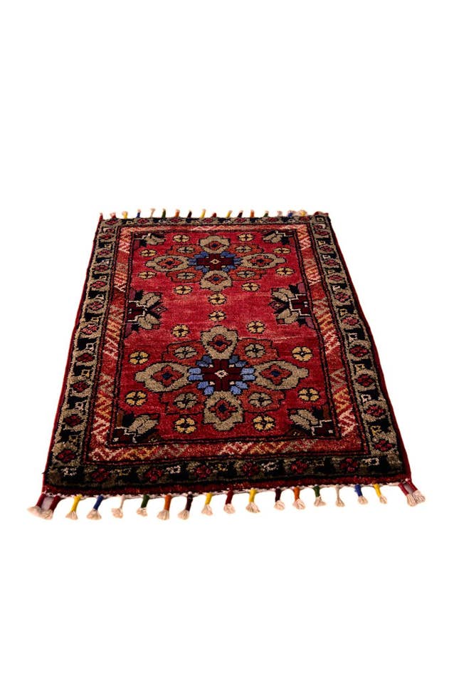 Detail image of 1' 6 x 2' 1 Hand Knotted Modern Ziegler Rug