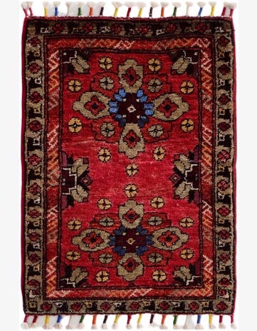 1' 6 x 2' 1 Hand Knotted Modern Ziegler Rug