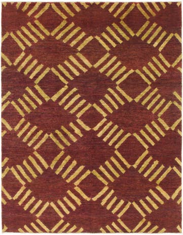 5' x 6' 5 Hand Knotted Modern Ziegler Rug