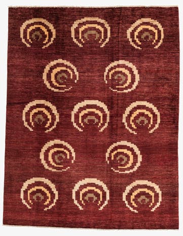 6' 5 x 8' 3 Hand Knotted Modern Ziegler Rug