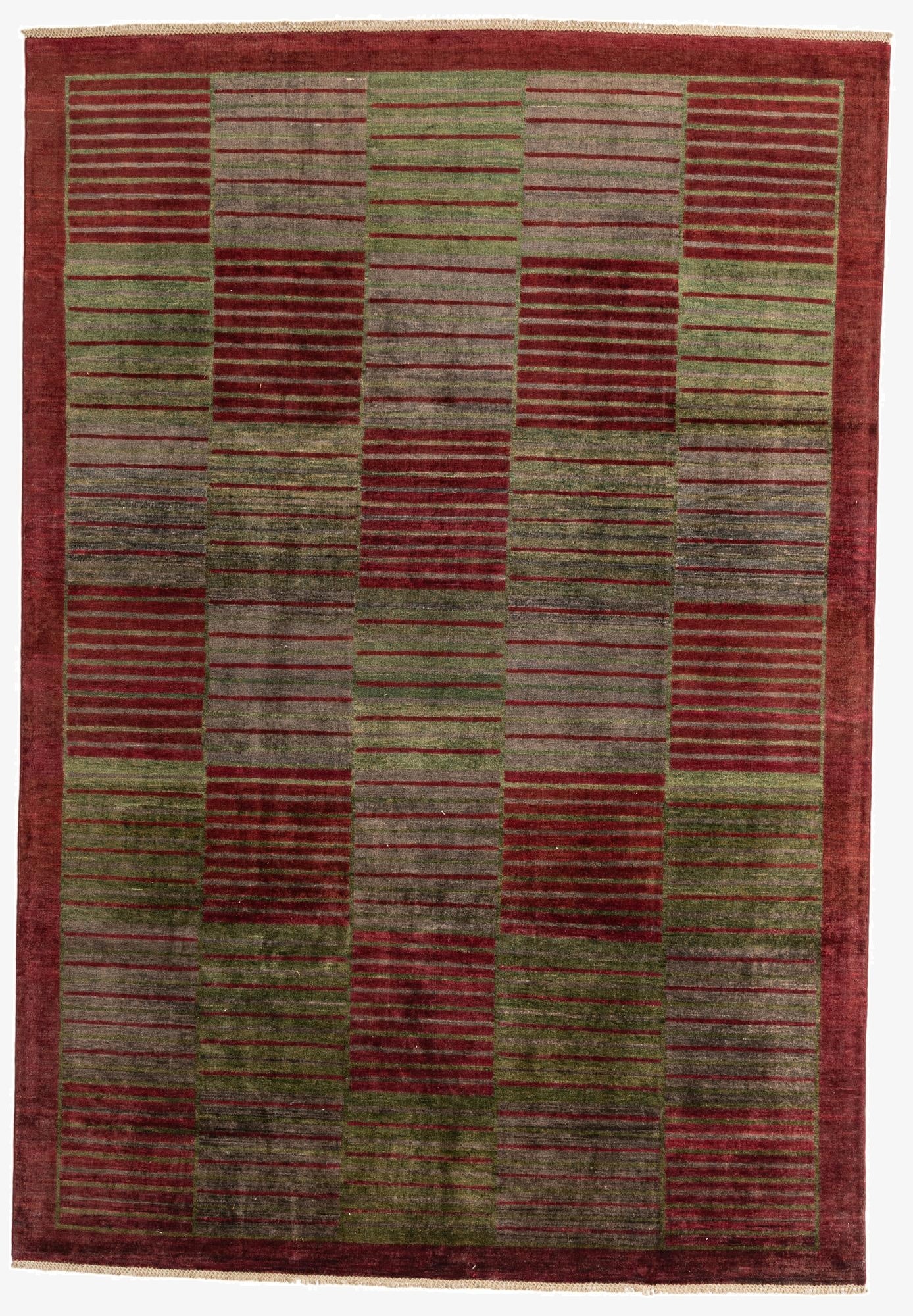 6' 8 x 9' 10  Hand Knotted Modern Ziegler Rug