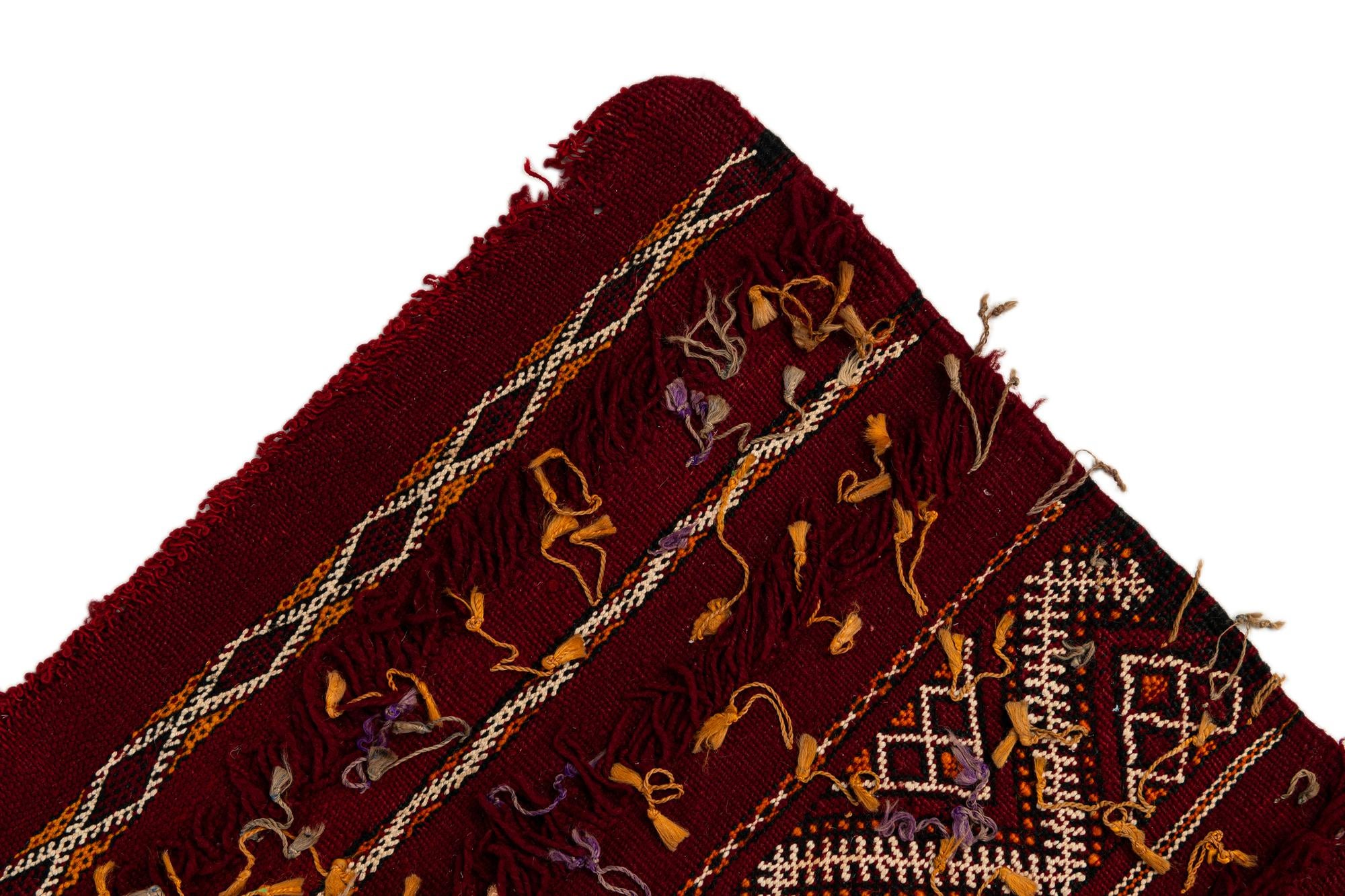 165cm x 295cm Hand Woven Moroccan Wool Rug