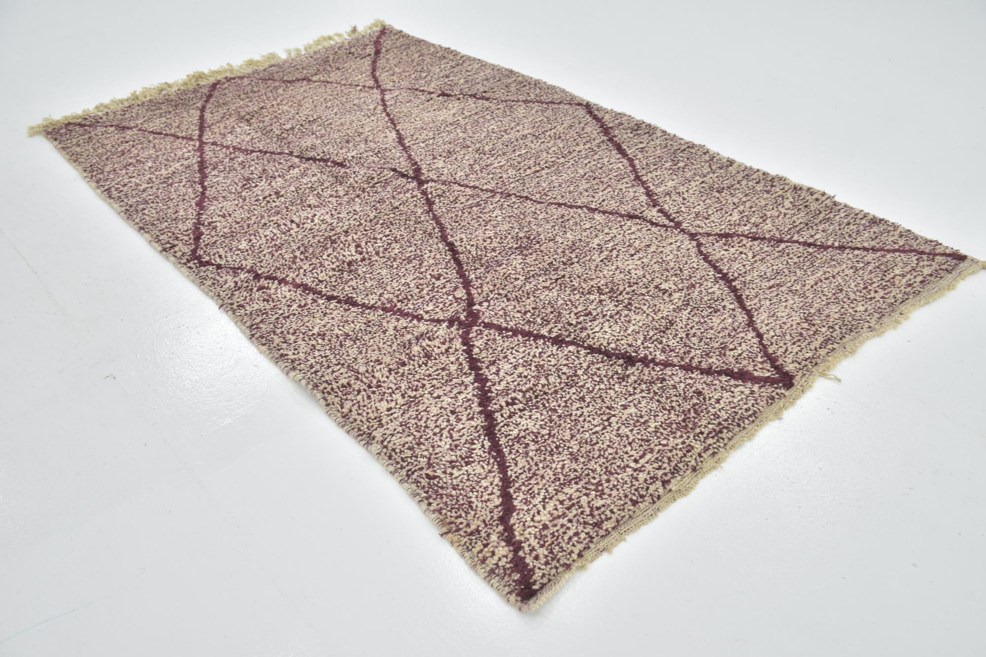 5' x 8' Hand Knotted Moroccan Wool Rug