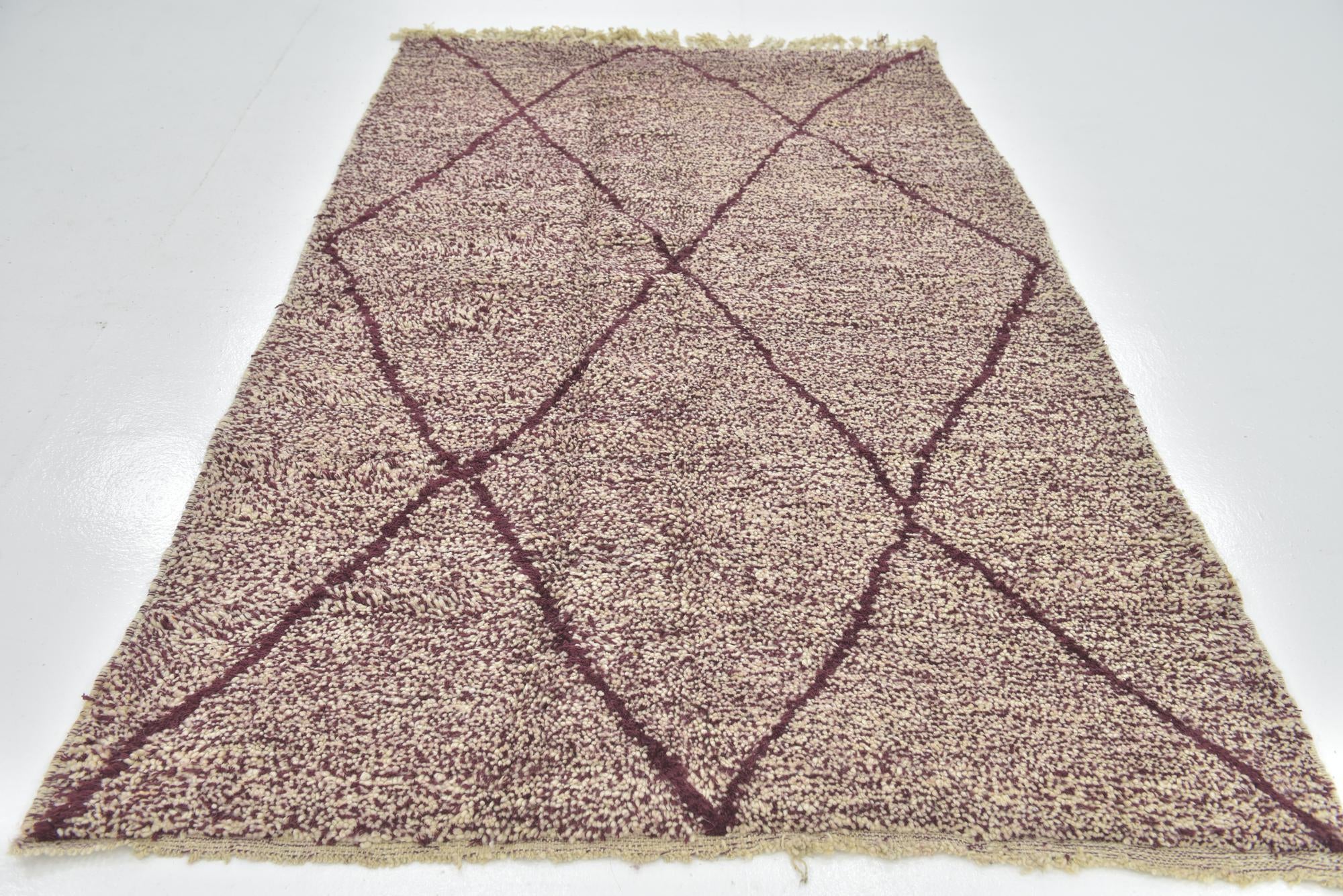 5' x 8' Hand Knotted Moroccan Wool Rug