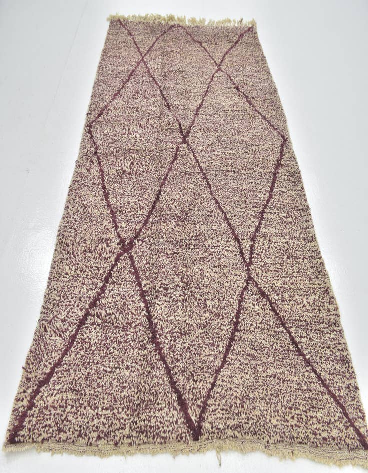 Detail image of 5' x 8'  Hand Knotted Moroccan Wool Rug