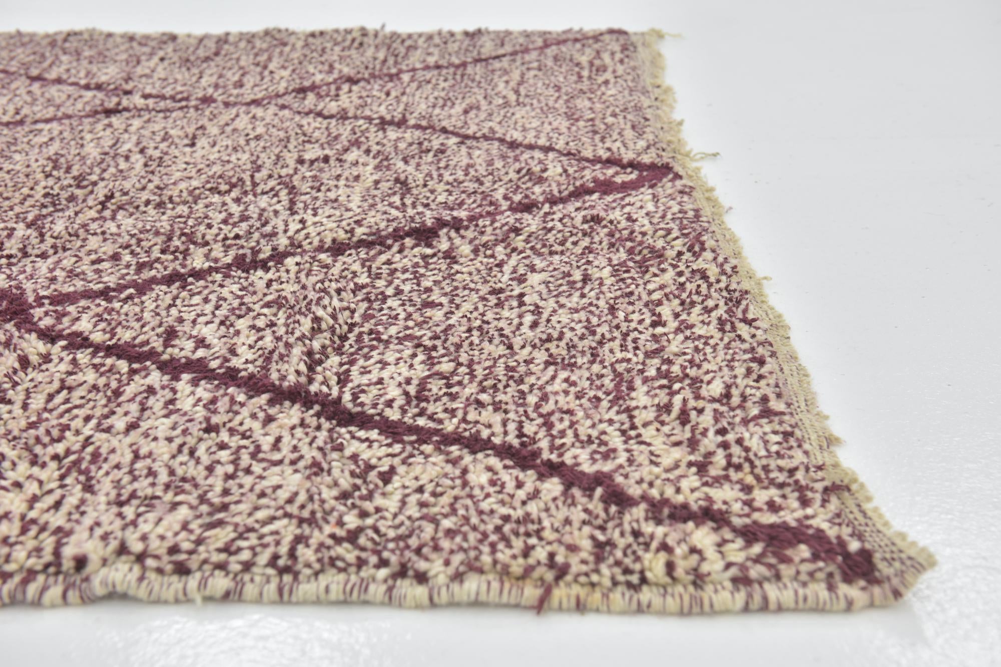 5' x 8' Hand Knotted Moroccan Wool Rug
