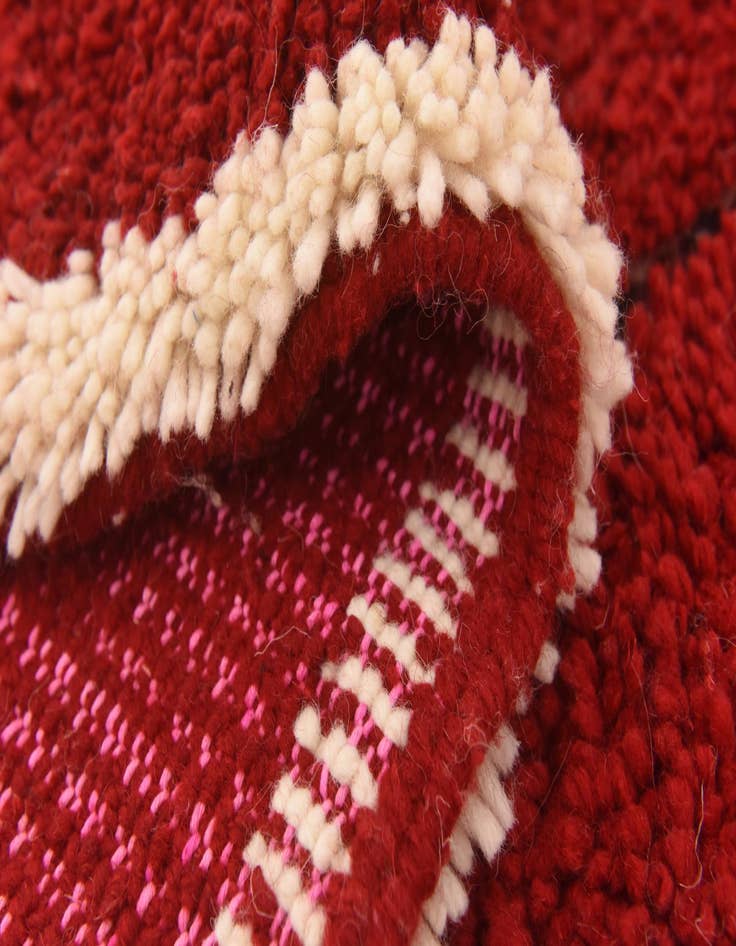 Detail image of 5' 6 x 8' 10  Hand Knotted Moroccan Wool Rug