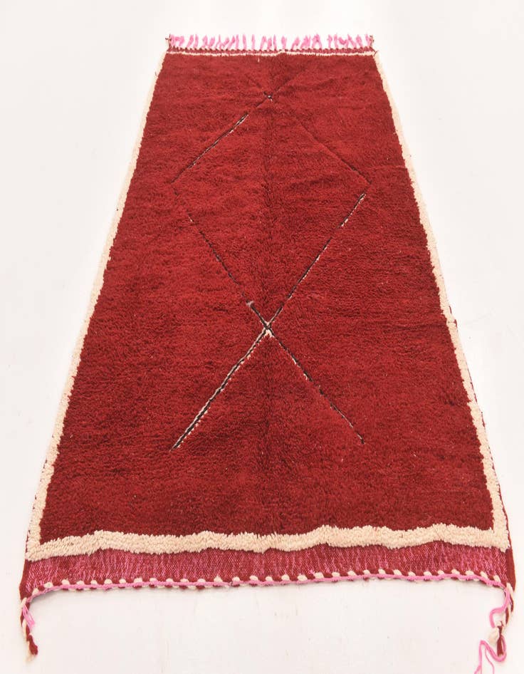 Detail image of 5' 6 x 8' 10  Hand Knotted Moroccan Wool Rug