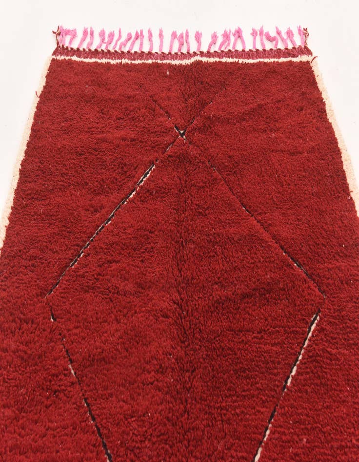 Detail image of 5' 6 x 8' 10  Hand Knotted Moroccan Wool Rug