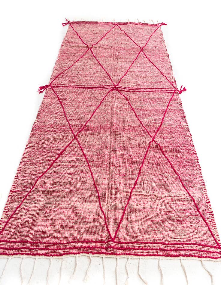 Detail image of 6' 7 x 10' 2  Hand Knotted Moroccan Wool Rug