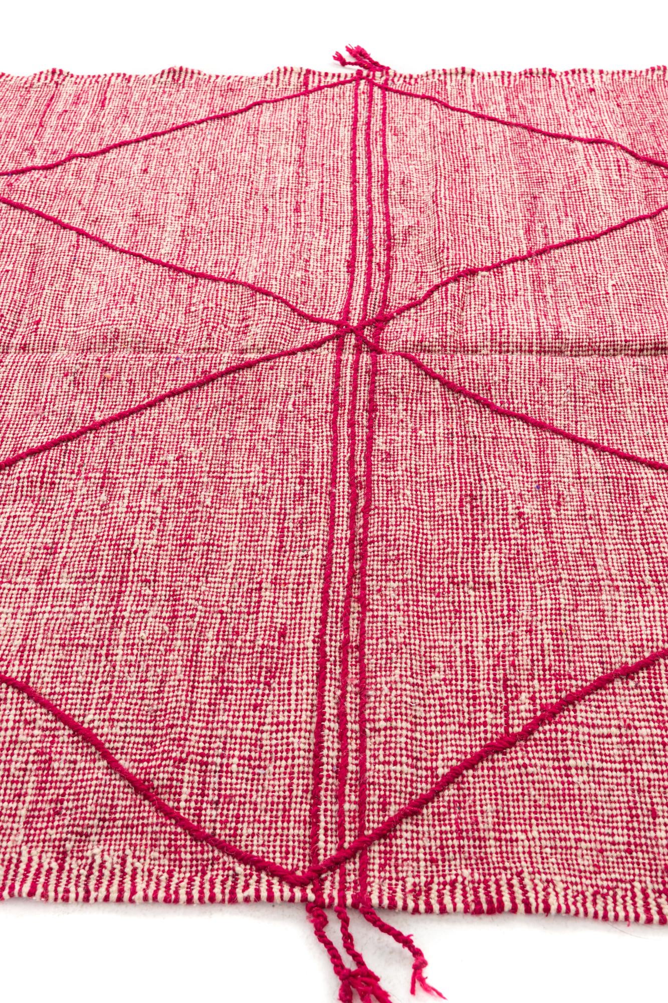 6' 7 x 10' 2 Hand Knotted Moroccan Wool Rug