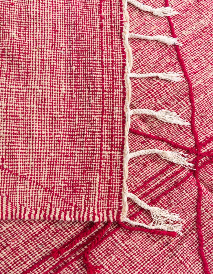 Detail image of 6' 7 x 10' 2  Hand Knotted Moroccan Wool Rug