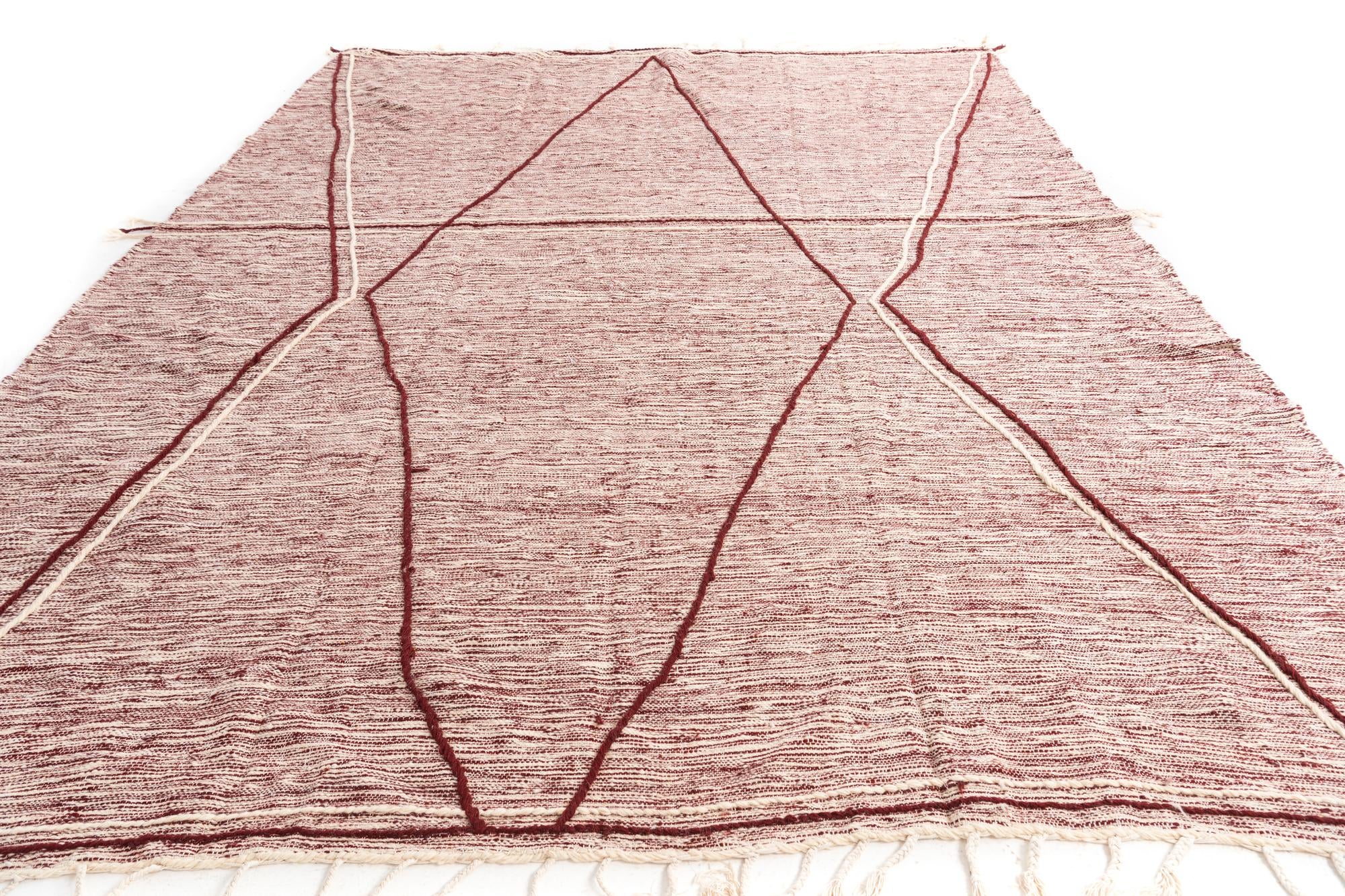 9' 10 x 13' 4 Hand Knotted Moroccan Wool Rug