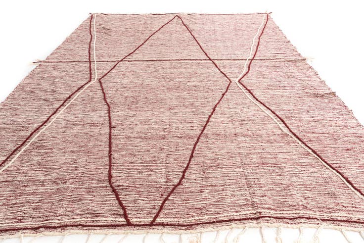 Detail image of 9' 10 x 13' 4 Hand Knotted Moroccan Wool Rug