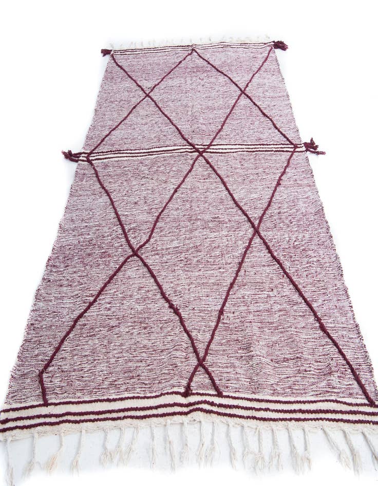 Detail image of 6' 6 x 9' 4  Hand Knotted Moroccan Wool Rug