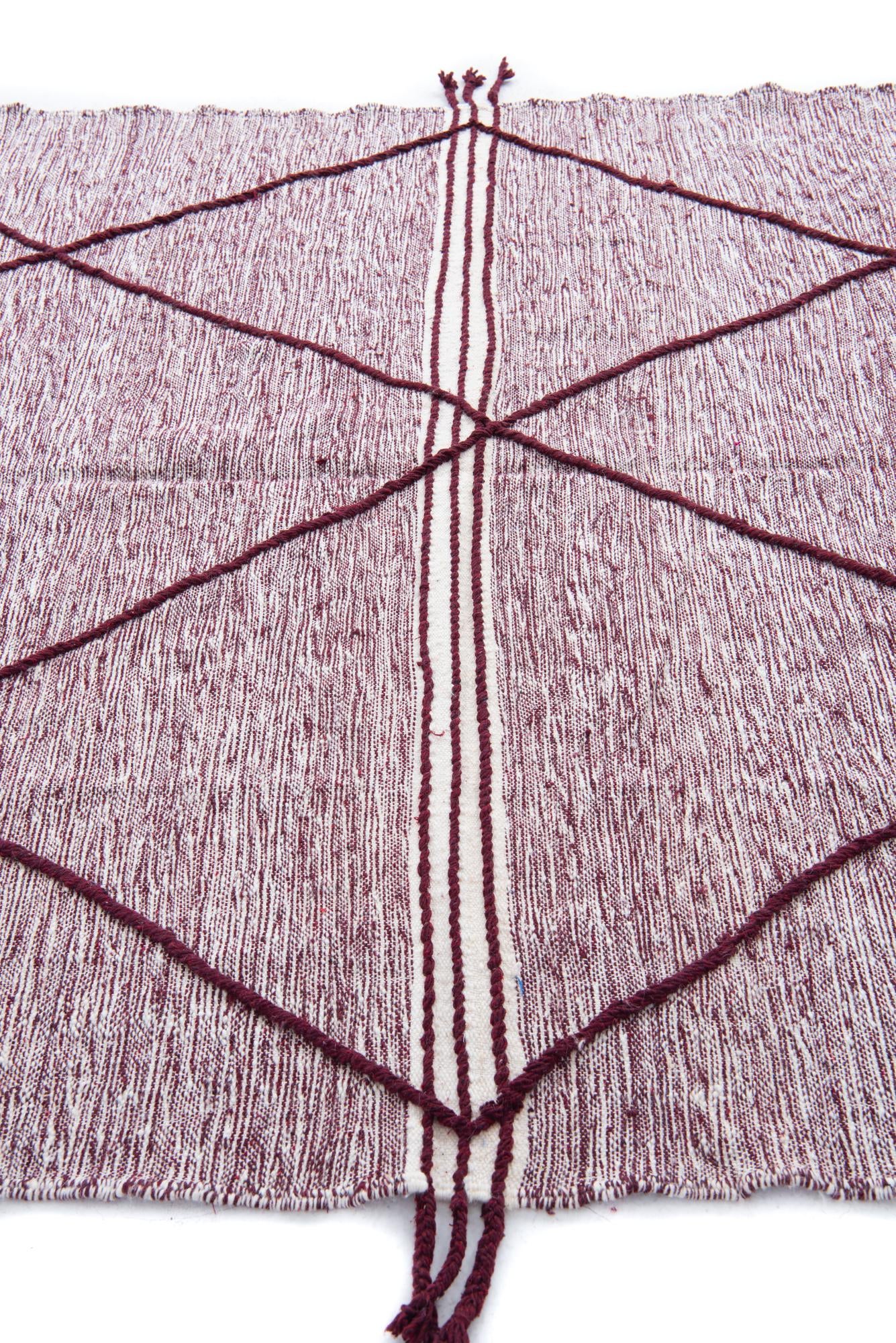 6' 6 x 9' 4 Hand Knotted Moroccan Wool Rug