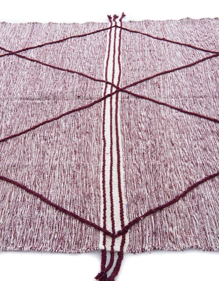 Detail image of 6' 6 x 9' 4  Hand Knotted Moroccan Wool Rug