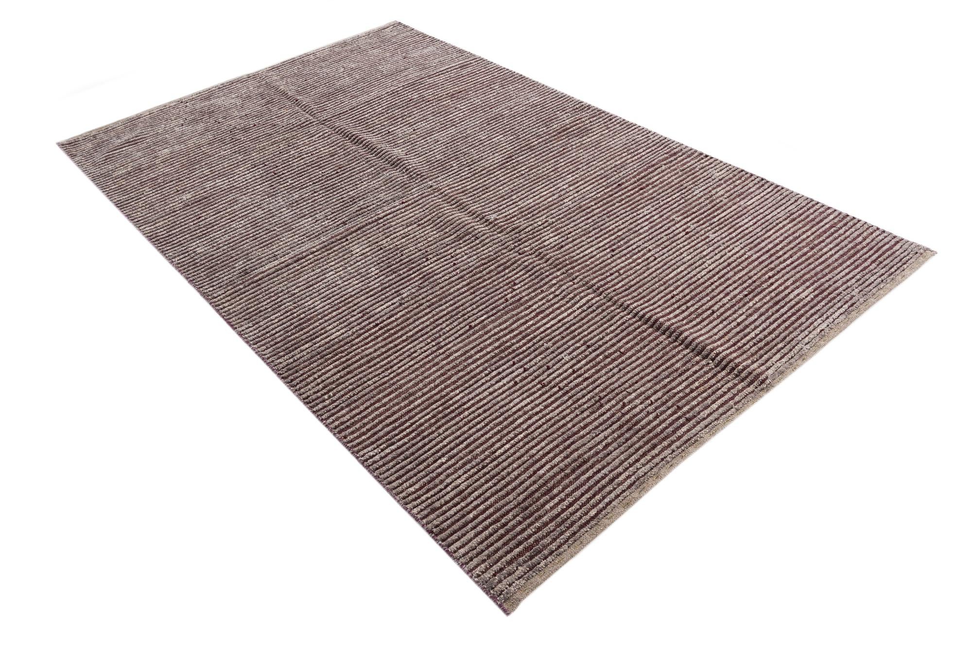 5' 4 x 8' 8 Hand Knotted Moroccan Wool Rug