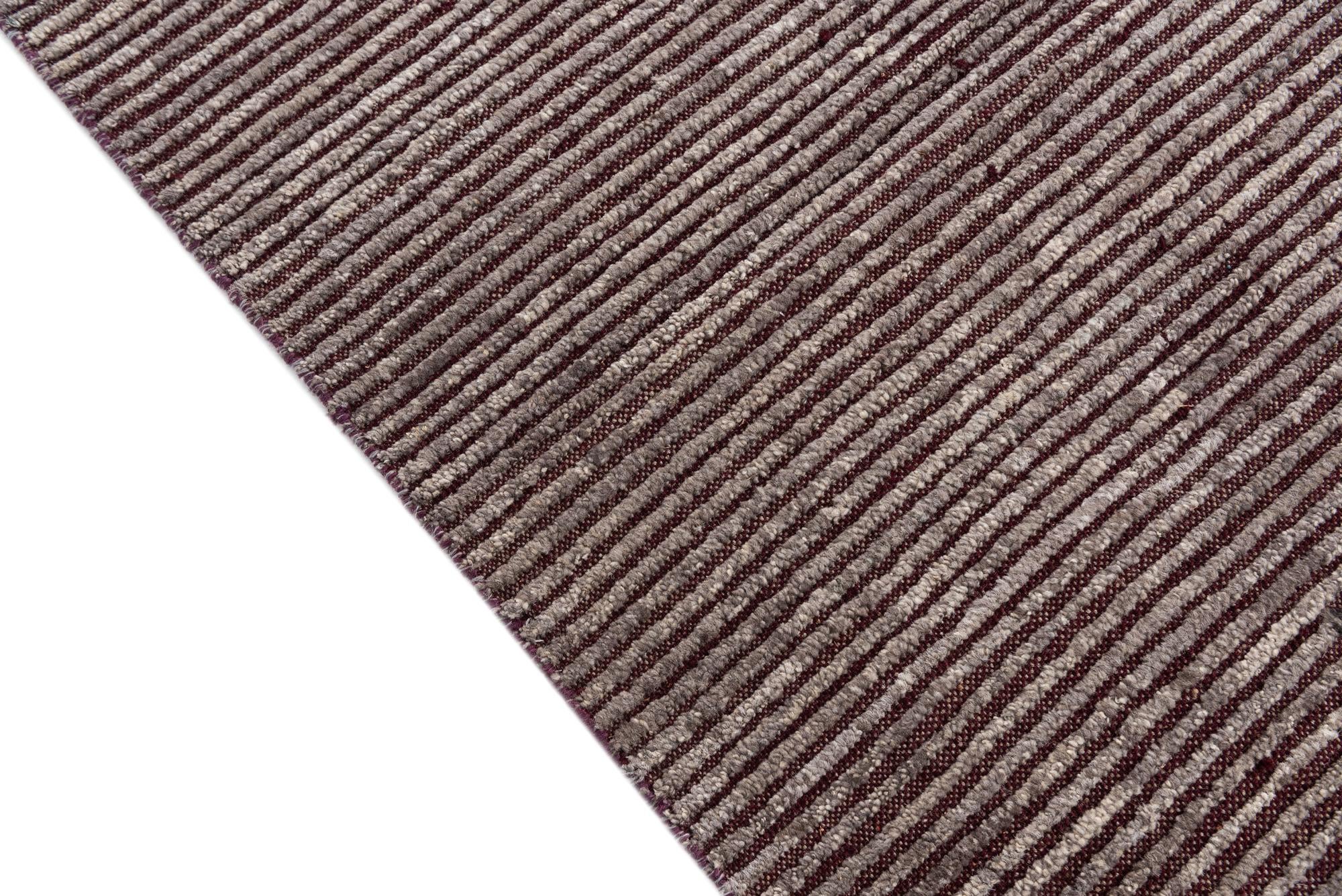5' 4 x 8' 8 Hand Knotted Moroccan Wool Rug