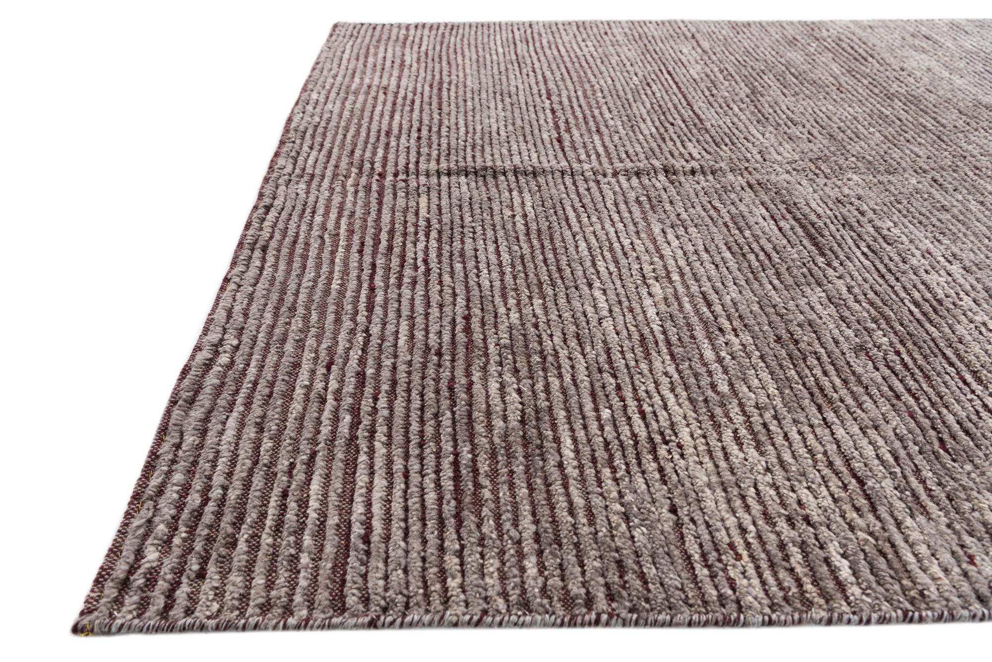 5' 4 x 8' Hand Knotted Moroccan Wool Rug