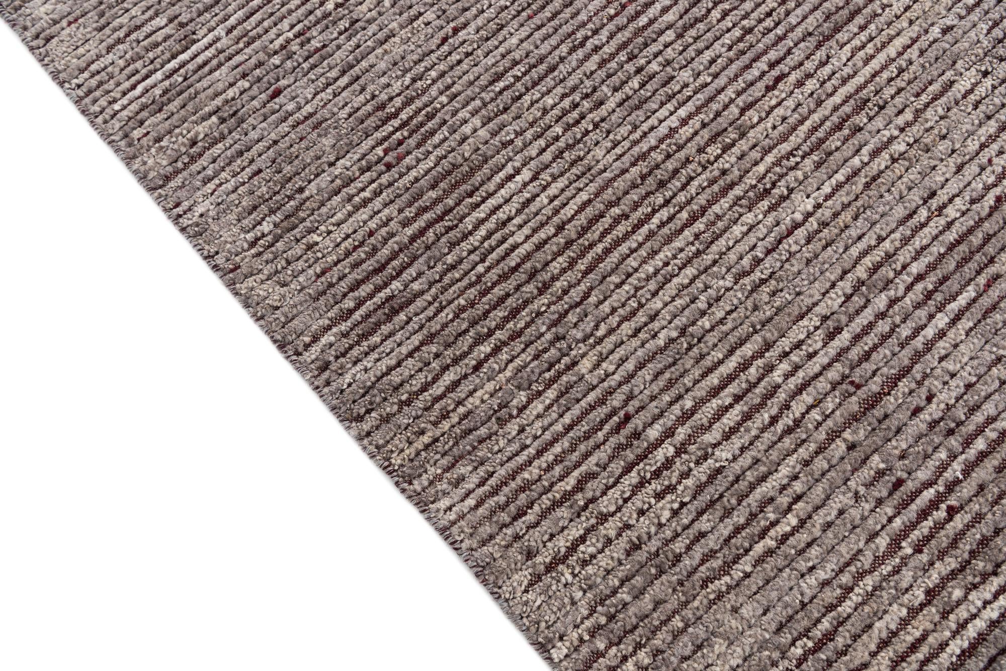 5' 4 x 8' Hand Knotted Moroccan Wool Rug