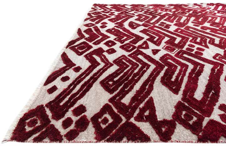 8' 10 x 12' 5 Hand Knotted Moroccan Wool Rug