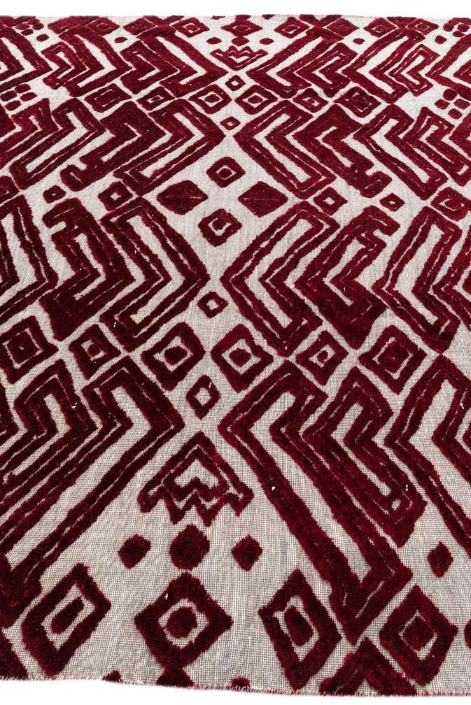 8' 10 x 12' 5 Hand Knotted Moroccan Wool Rug