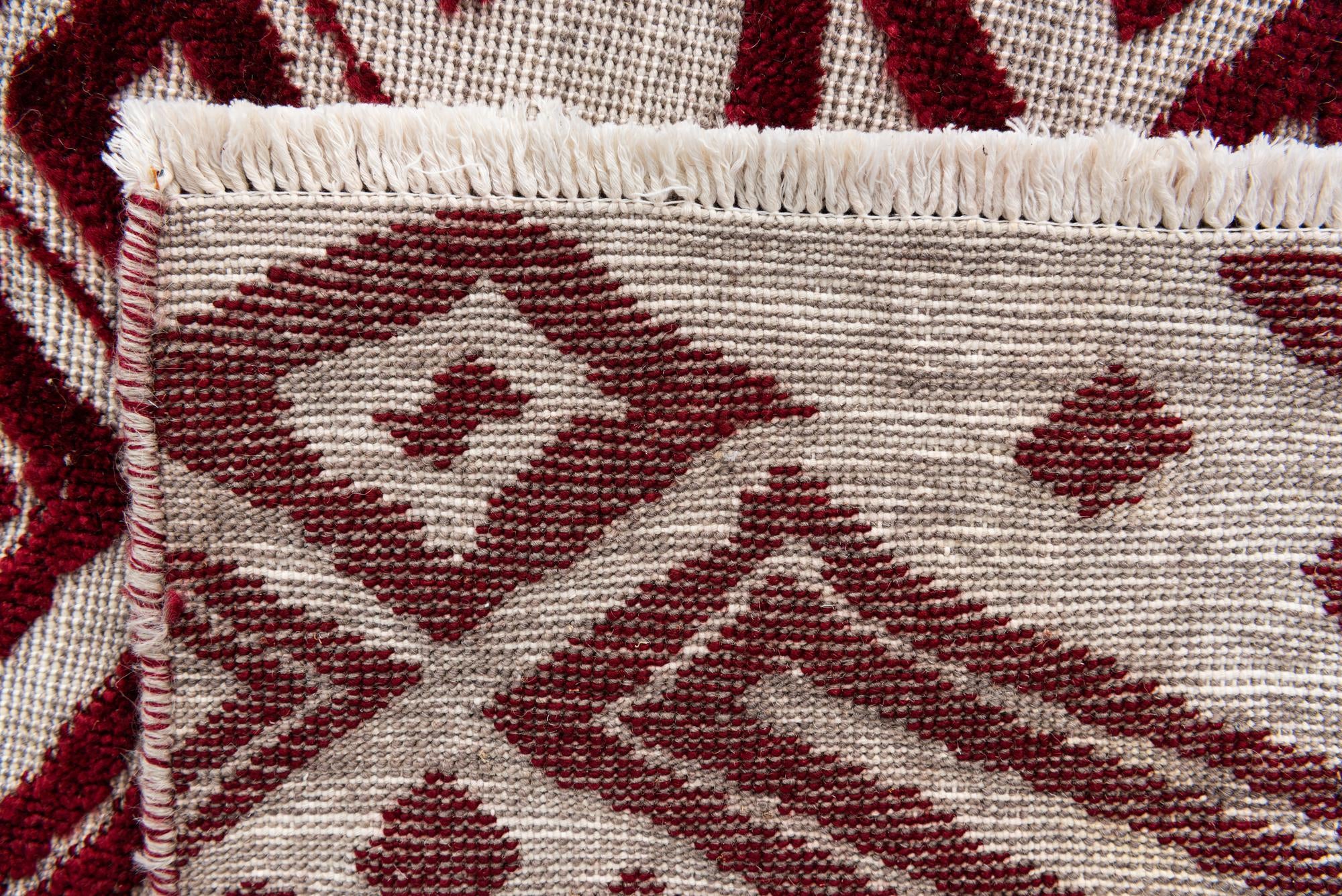 8' 10 x 12' 5 Hand Knotted Moroccan Wool Rug