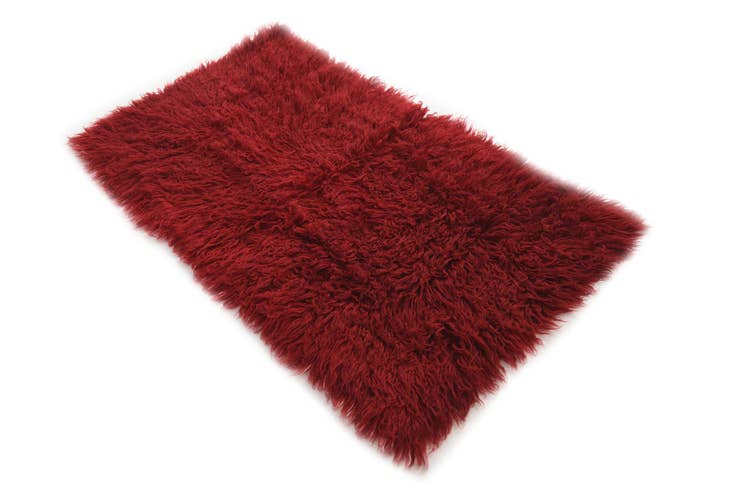 Detail image of 2' 7 x 4' 9 Hand Knotted Moroccan Wool Rug