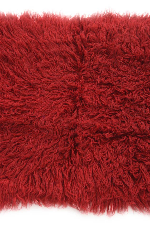 Detail image of 2' 7 x 4' 9 Hand Knotted Moroccan Wool Rug