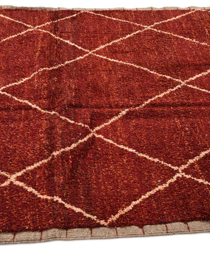 Detail image of 6' 2 x 9' 2  Hand Knotted Moroccan Wool Rug
