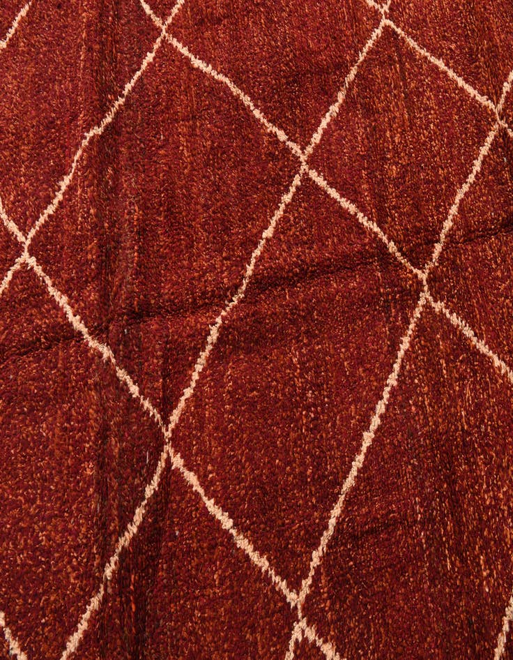 Detail image of 6' 2 x 9' 2  Hand Knotted Moroccan Wool Rug