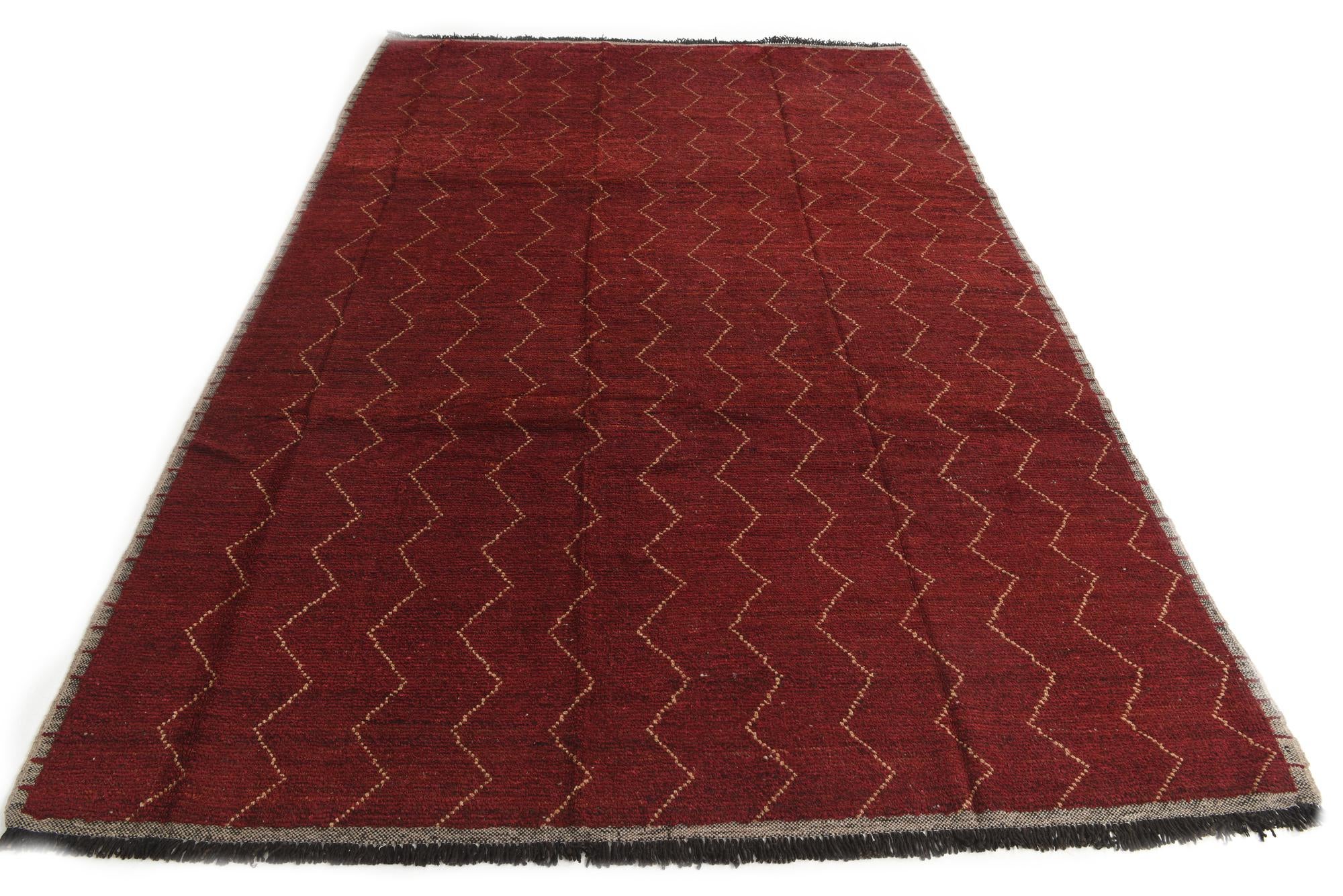 8' 10 x 13' Hand Knotted Moroccan Wool Rug