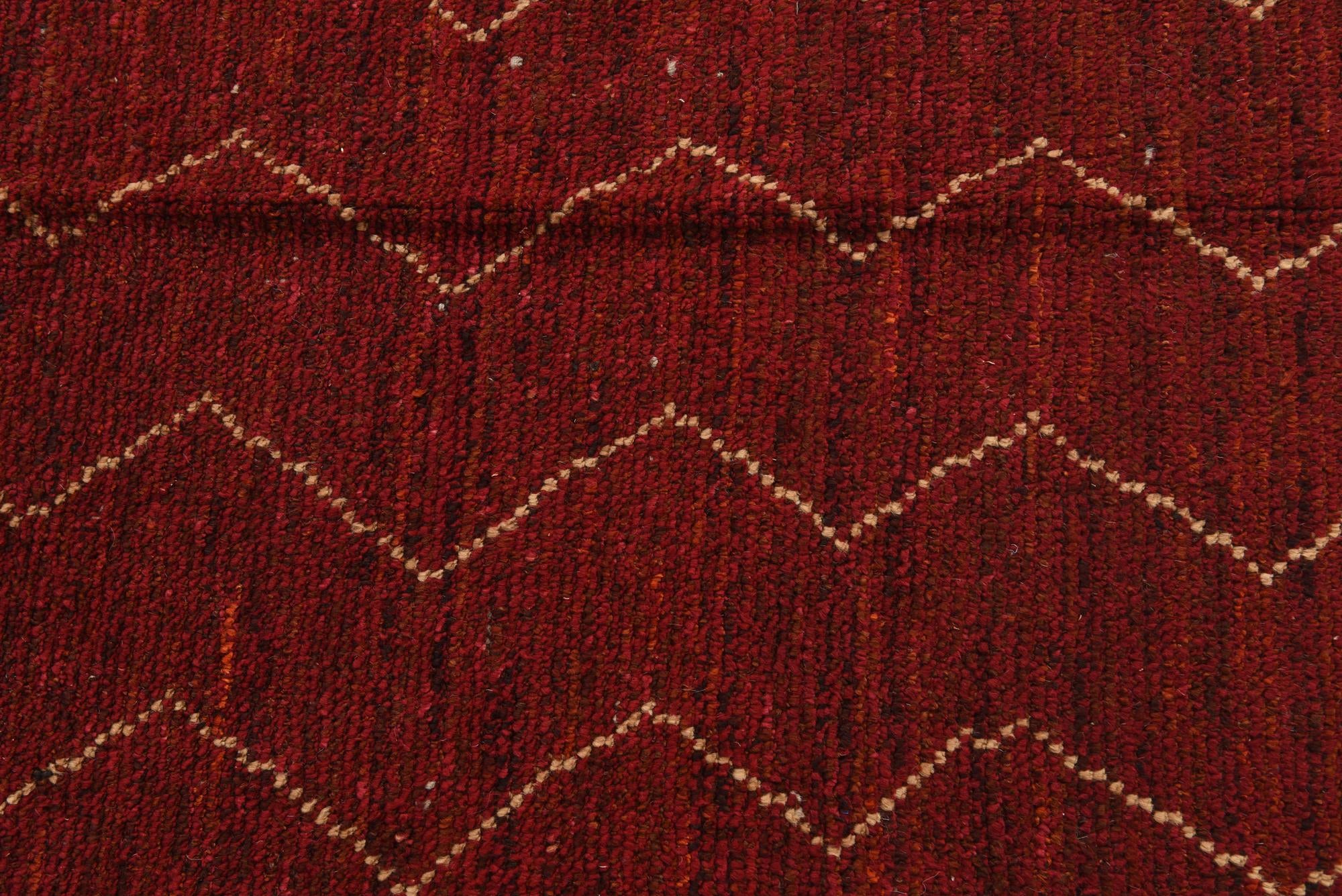8' 10 x 13' Hand Knotted Moroccan Wool Rug