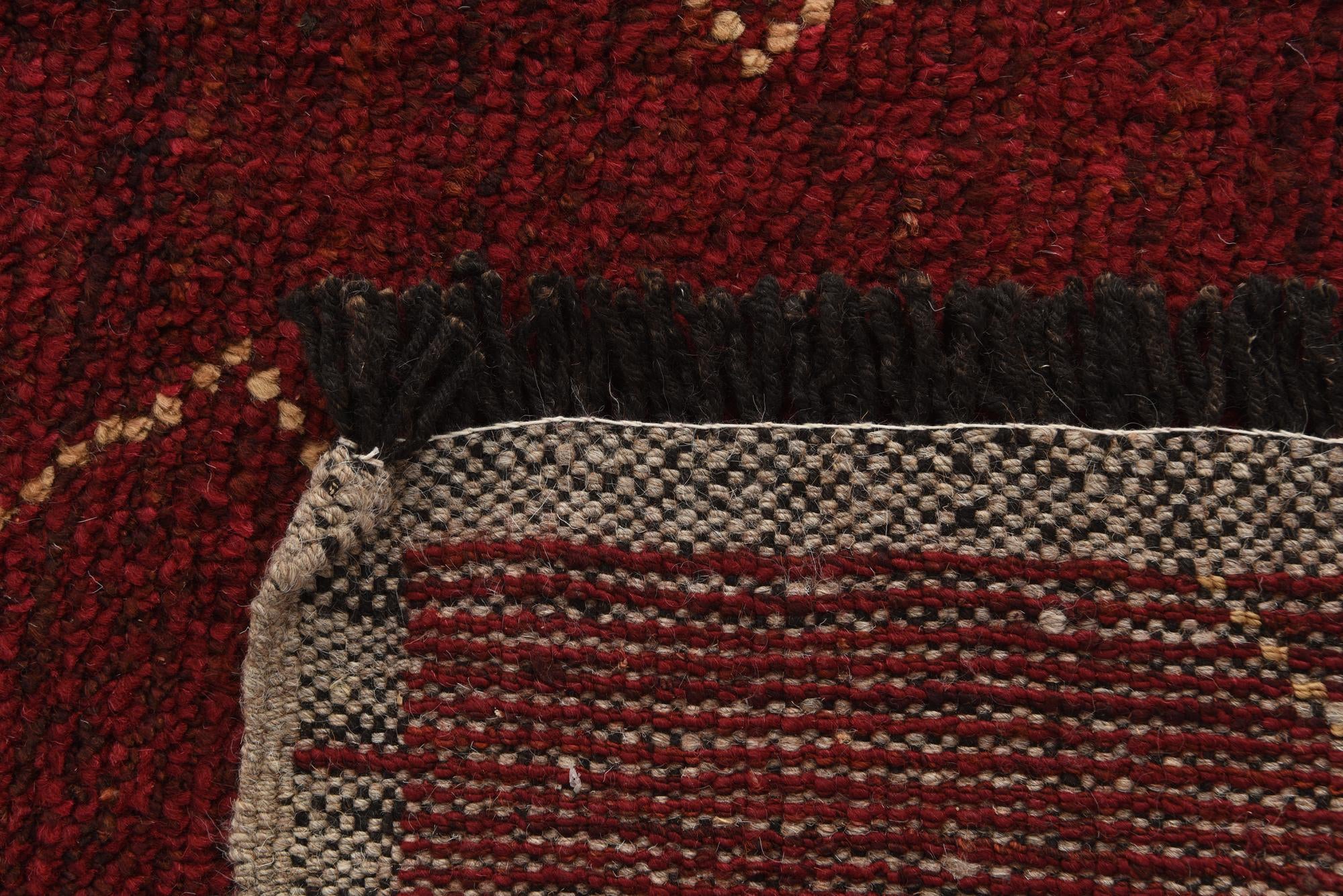 8' 10 x 13' Hand Knotted Moroccan Wool Rug