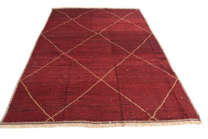 8' 10 x 11' 10 Hand Knotted Moroccan Wool Rug