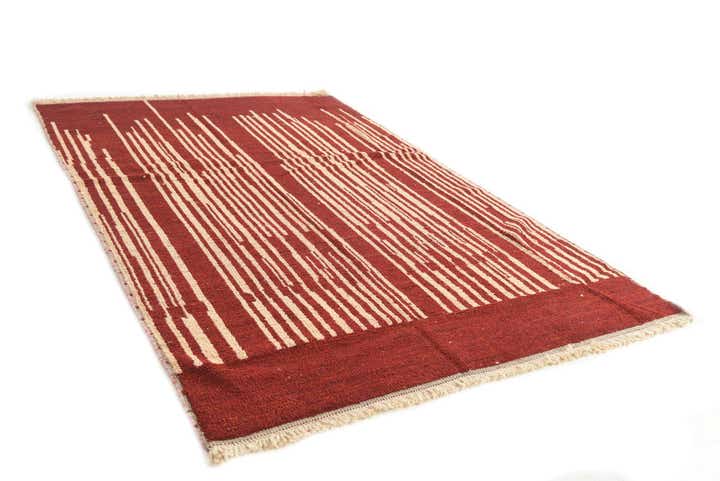 6' 1 x 9' 4 Hand Knotted Moroccan Wool Rug