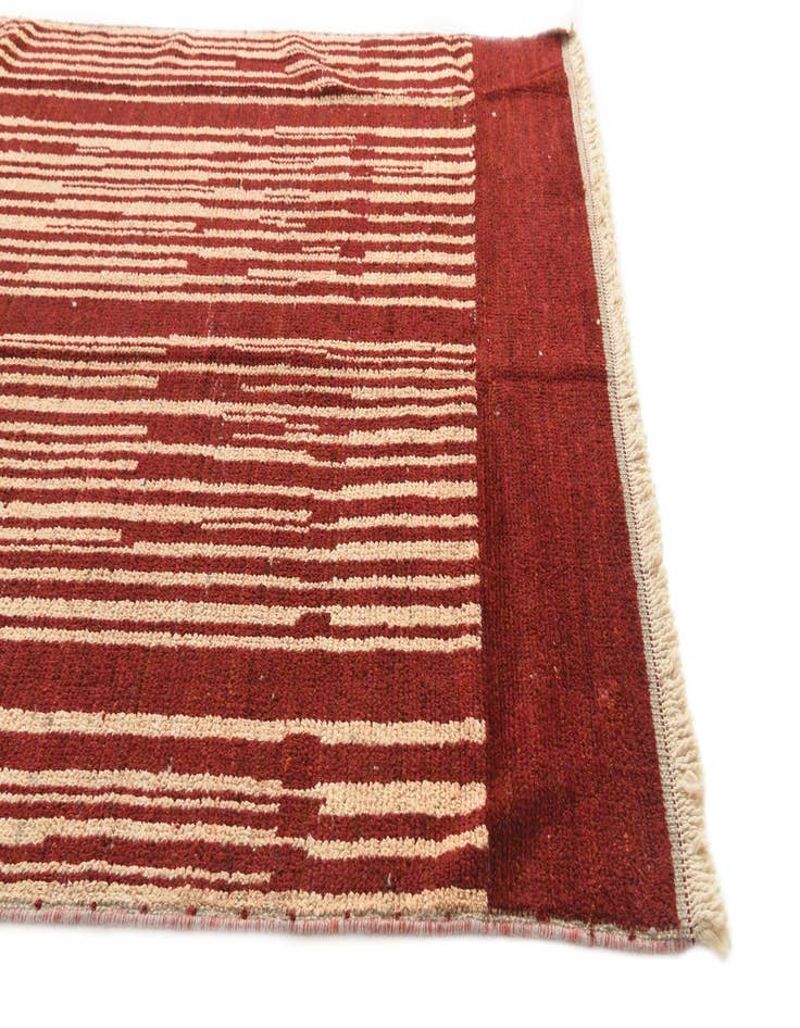 Detail image of 6' 1 x 9' 4 Hand Knotted Moroccan Wool Rug