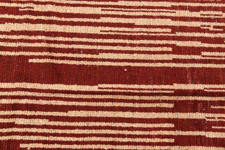 6' 1 x 9' 4 Hand Knotted Moroccan Wool Rug
