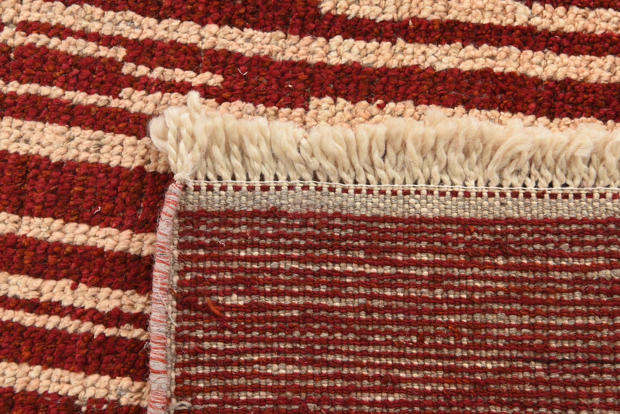 6' 1 x 9' 4 Hand Knotted Moroccan Wool Rug