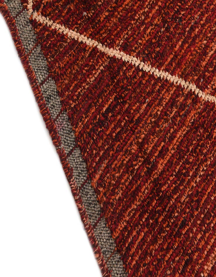 Detail image of 9' 1 x 11' 10 Hand Knotted Moroccan Wool Rug