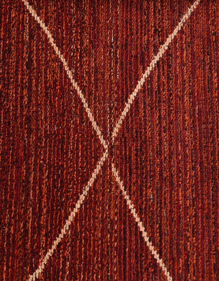 Detail image of 9' 1 x 11' 10 Hand Knotted Moroccan Wool Rug