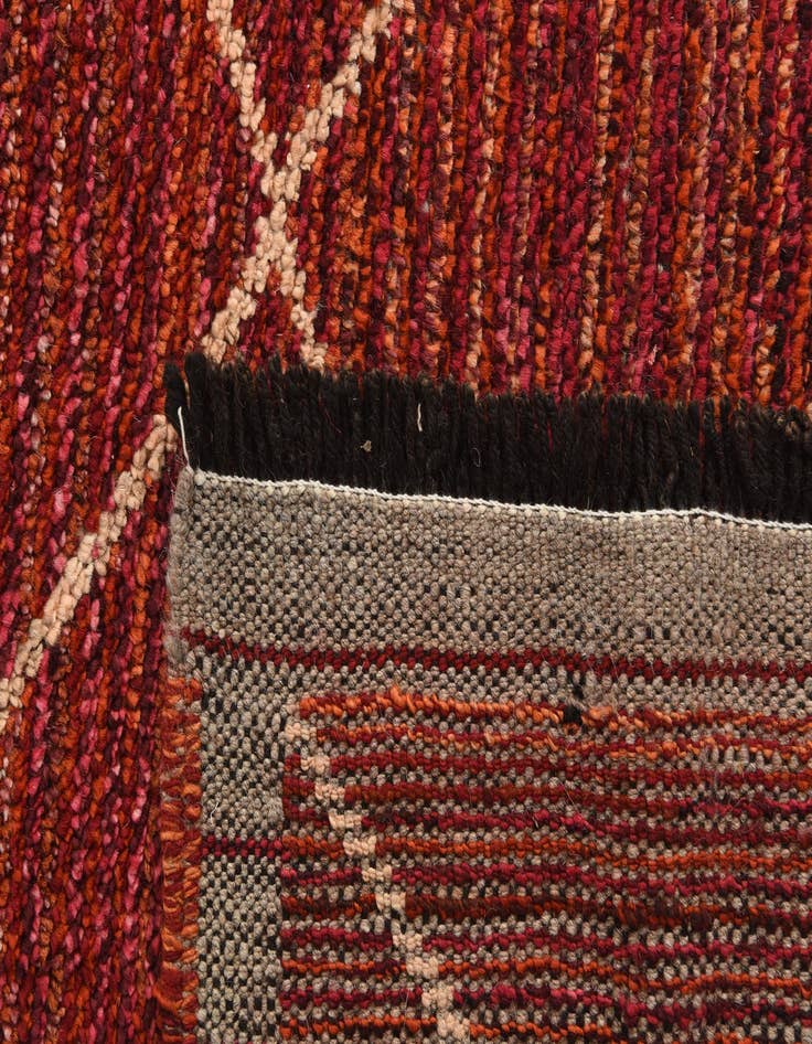 Detail image of 9' 1 x 11' 10 Hand Knotted Moroccan Wool Rug