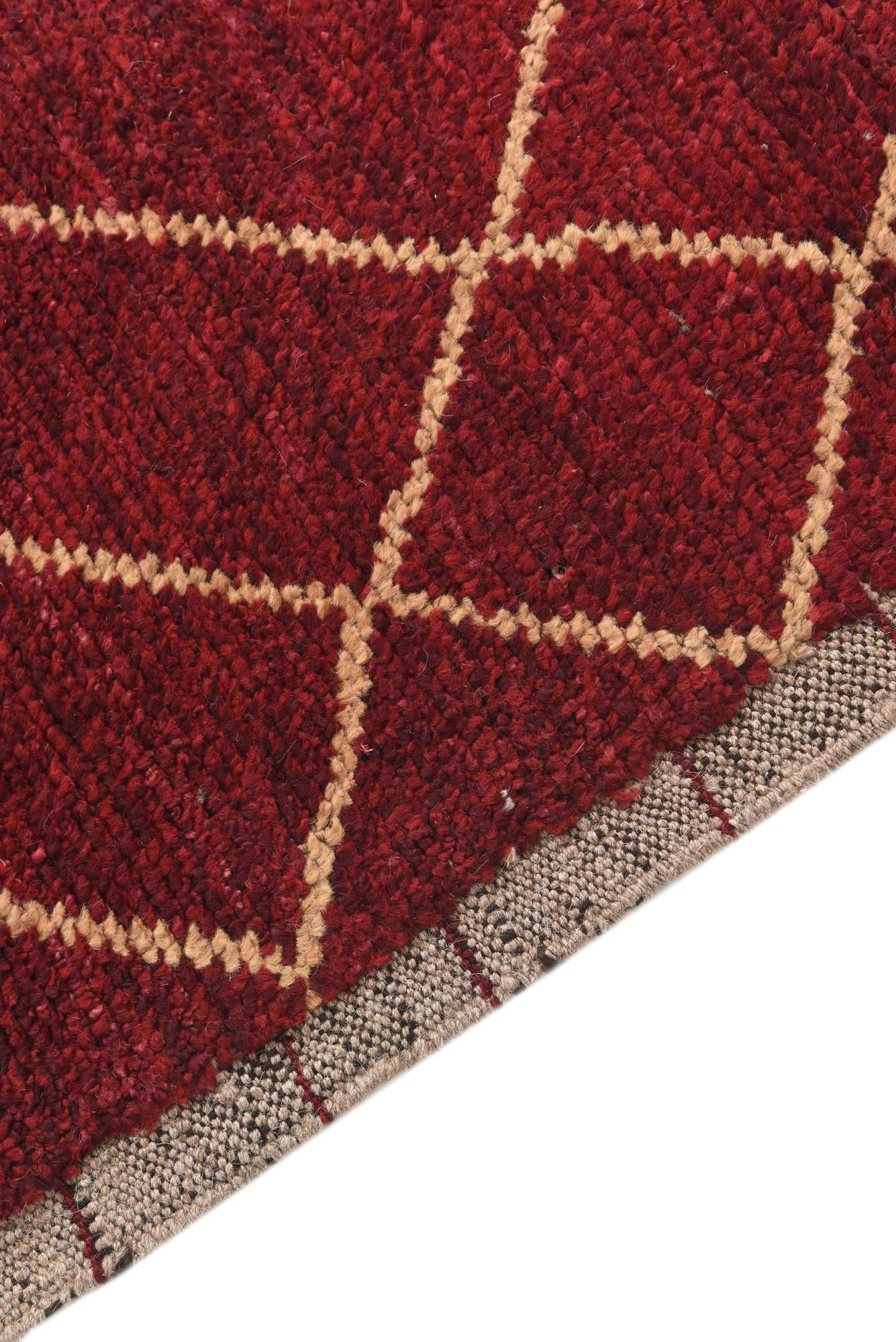 4' 1 x 6' 3 Hand Knotted Moroccan Wool Rug