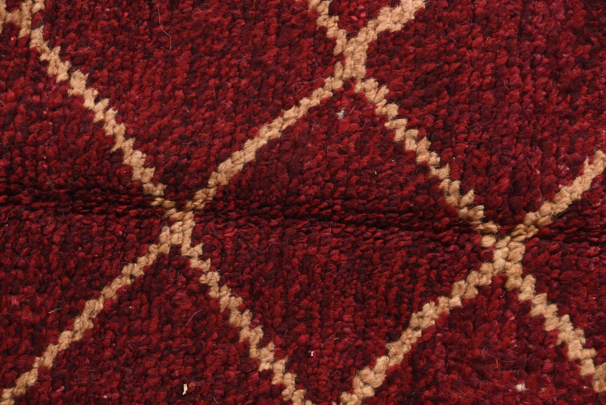 4' 1 x 6' 3 Hand Knotted Moroccan Wool Rug