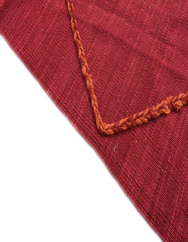 Detail image of 6' 9 x 9' 6  Hand Knotted Moroccan Wool Rug