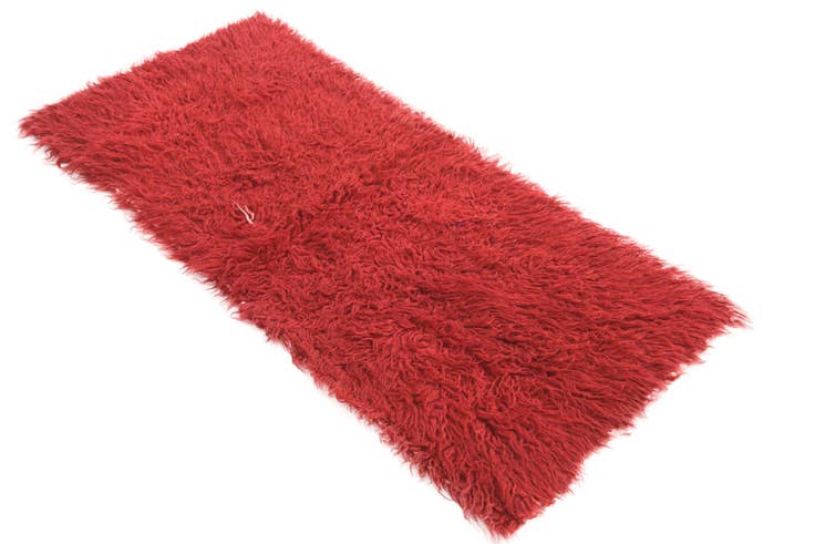 Detail image of 2' x 4' 2 Hand Knotted Moroccan Wool Rug
