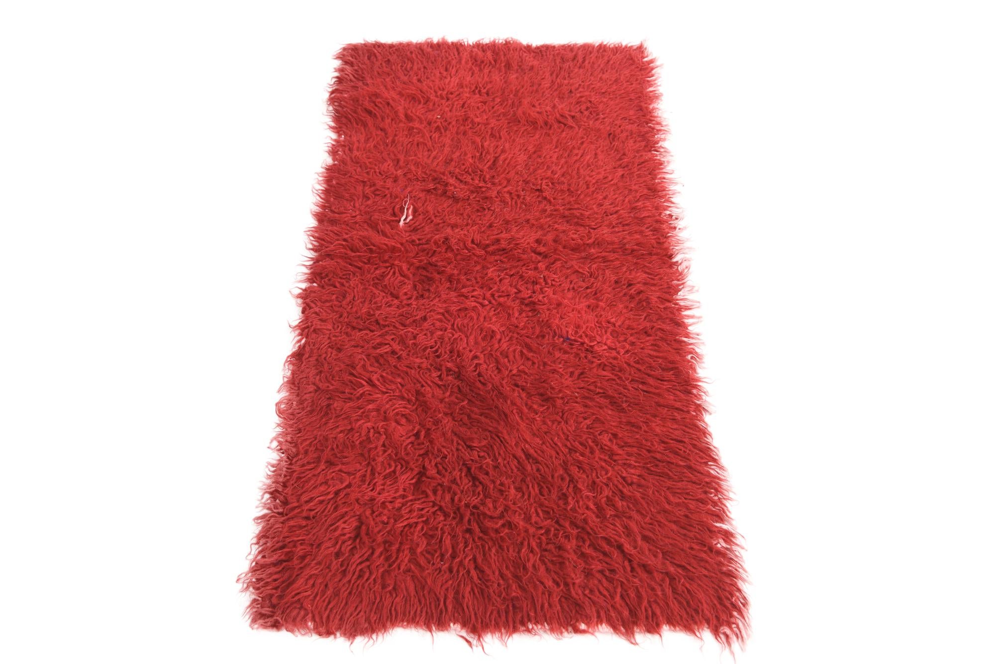 2' x 4' 2 Hand Knotted Moroccan Wool Rug