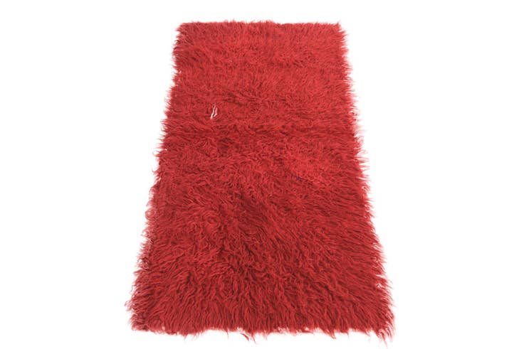 Detail image of 2' x 4' 2 Hand Knotted Moroccan Wool Rug