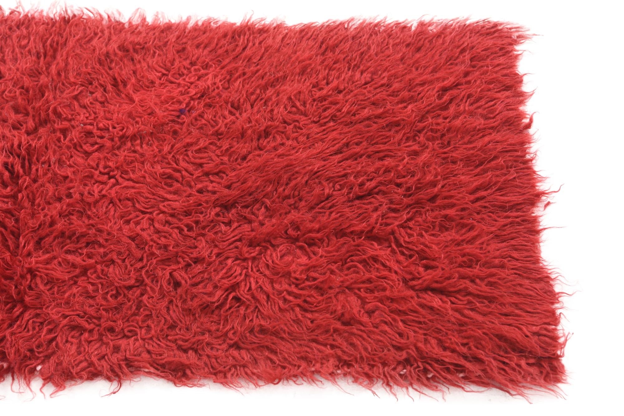 2' x 4' 2 Hand Knotted Moroccan Wool Rug